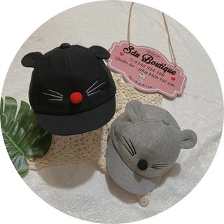 👒 Mũ Lưỡi Trai Thêu Hình Chú Chuột Dễ Thương👒 Cho Bé Trai