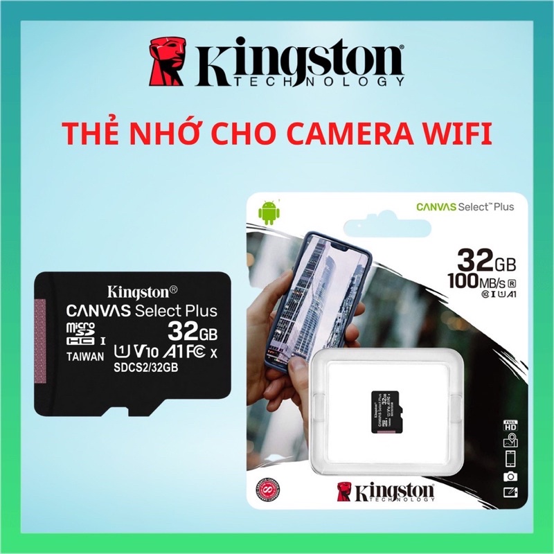Thẻ nhớ Kingston micro SDHC 32GB 64GB 128GB Hàng chính hãng