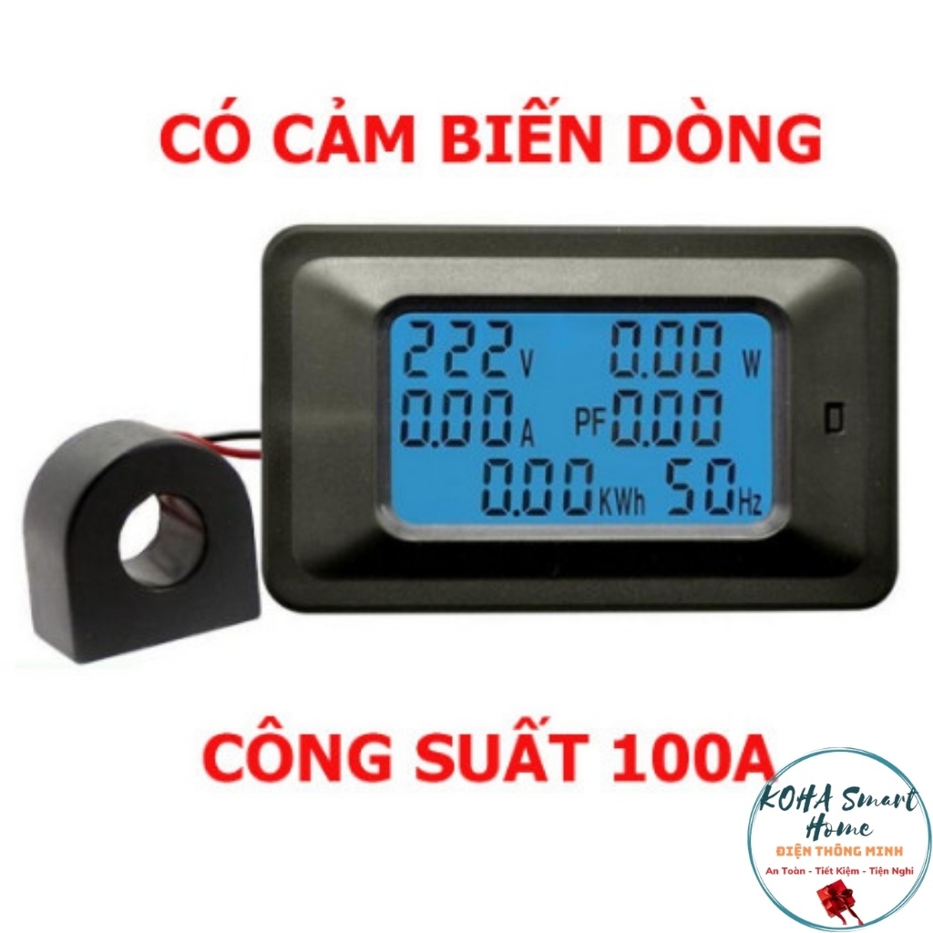 [15 bộ ] Công tơ điện tử PZEM-061 AC 220v 100A Đo điện áp, dòng điện, công suất thiết bị