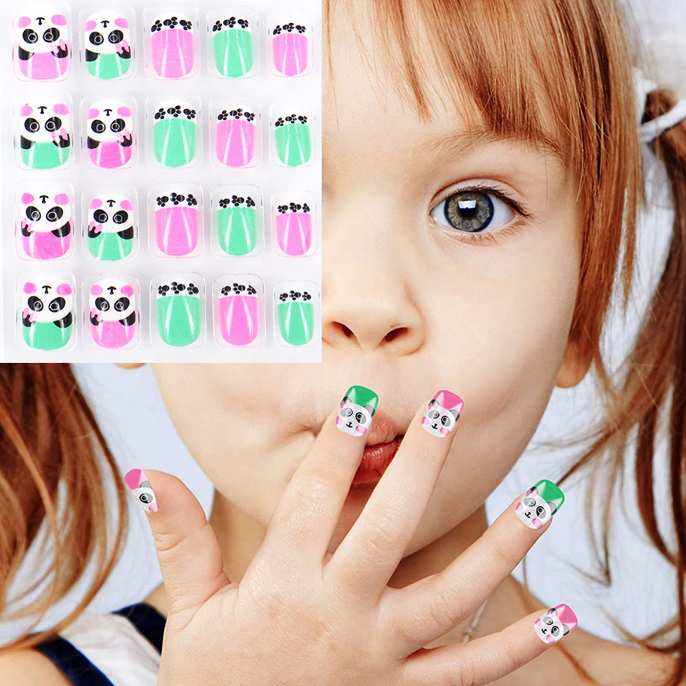 Bộ 24 Móng Tay Giả Xinh Xắn Cho Bé