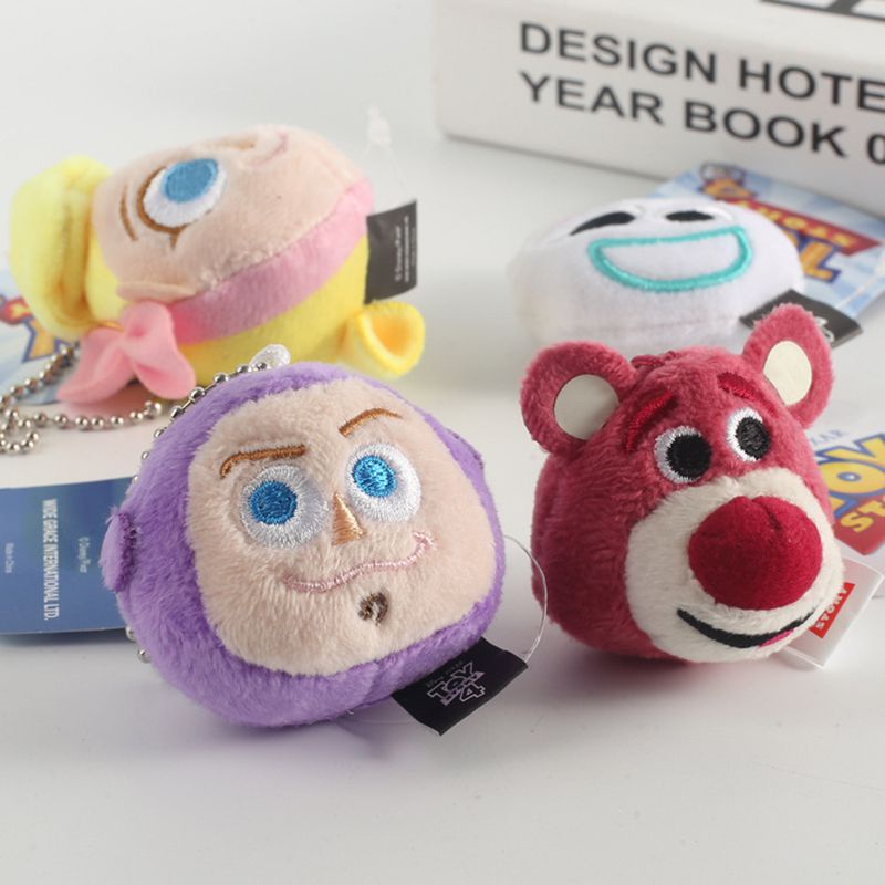 Móc Khóa Hình Đầu Búp Bê Nhồi Bông Trong Phim Toy Story Mới