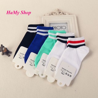 Combo 10 đôi tất nữ kẻ sọc Hàn Quốc