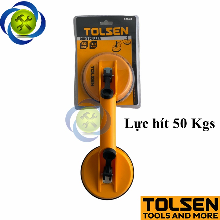 Tay hít kính - hít gạch Tolsen 62662 loại 2 chấu (50Kg)