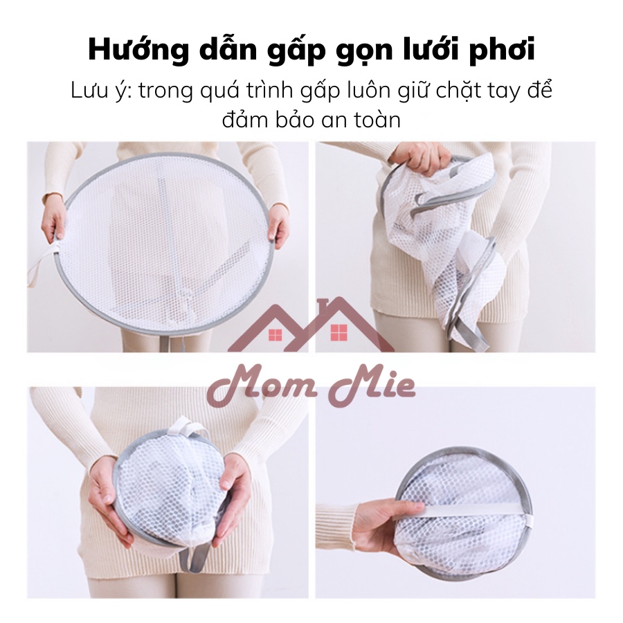 [Mới] Giỏ lưới phơi đồ có thể gấp gọn tiện dụng - M137