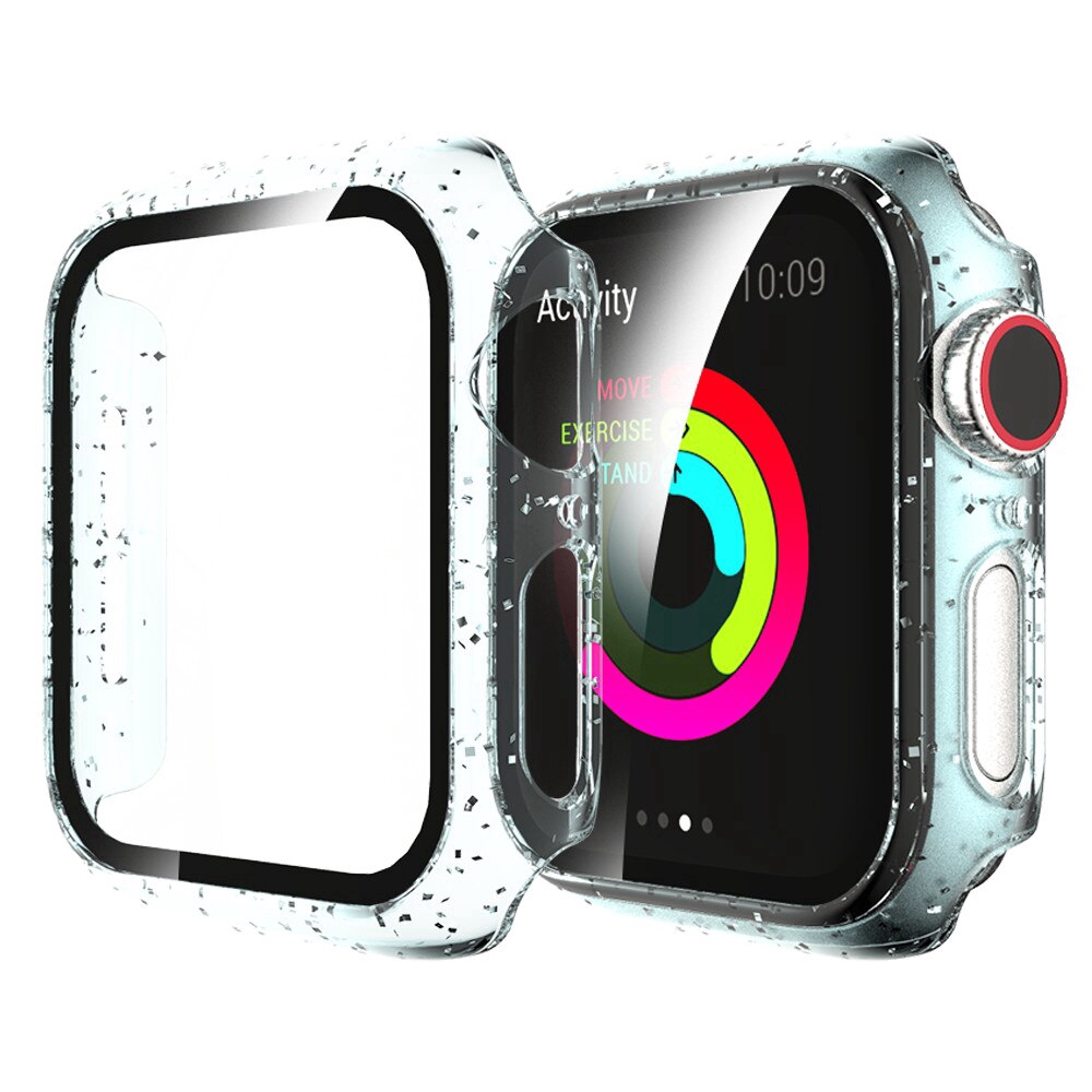 Vỏ Pc + 9h Tempered Glass Cover For Apple Watch Series 5 4 3 2 Iwatch 40 / 44mm 38 / 42mm