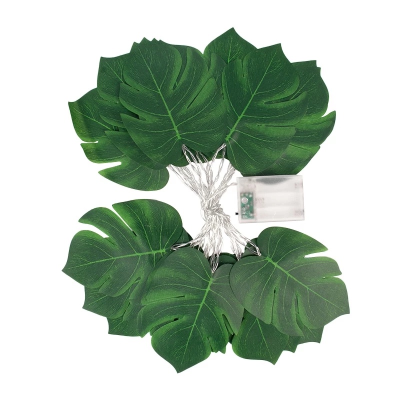 Dây Đèn LED 1.5 / 3M Hình Lá Cây Giả Trang Trí Đa Dụng Chất Lượng Cao
