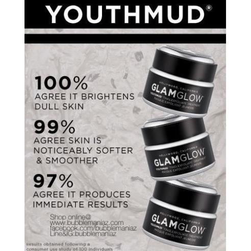 Mặt Nạ Đất Sét 60$ GlamGlow YOUTHMUD Glow Stimulating &amp; Exfoliating Treatment Mask