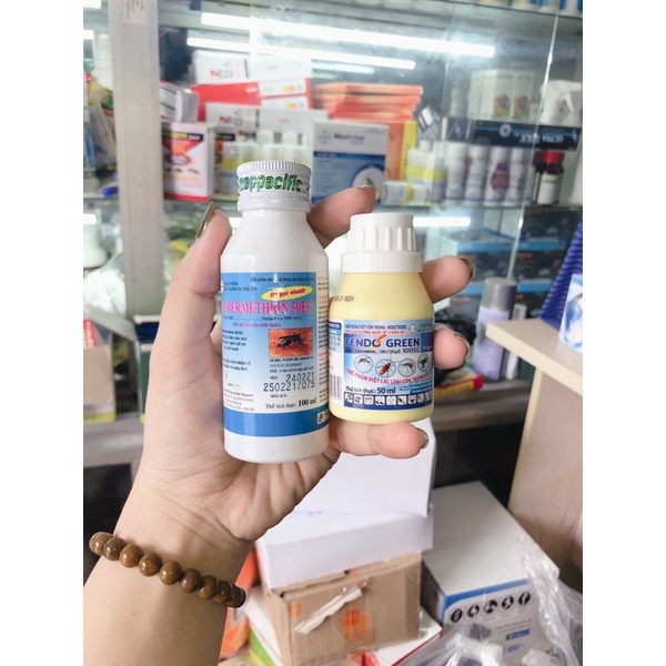 { Combo 2 lọ thuốc diệt muỗi map permethrin (100ml) + fendo green (50ml (bám dính và tồn lưu) }