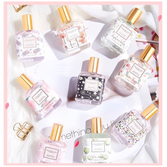 T1858 A5 Nước Hoa Nữ Xịt Thơm Maycreate Flower Of Story 30ml Hương Vị Trái Cây Hộp Siêu Cute | BigBuy360 - bigbuy360.vn