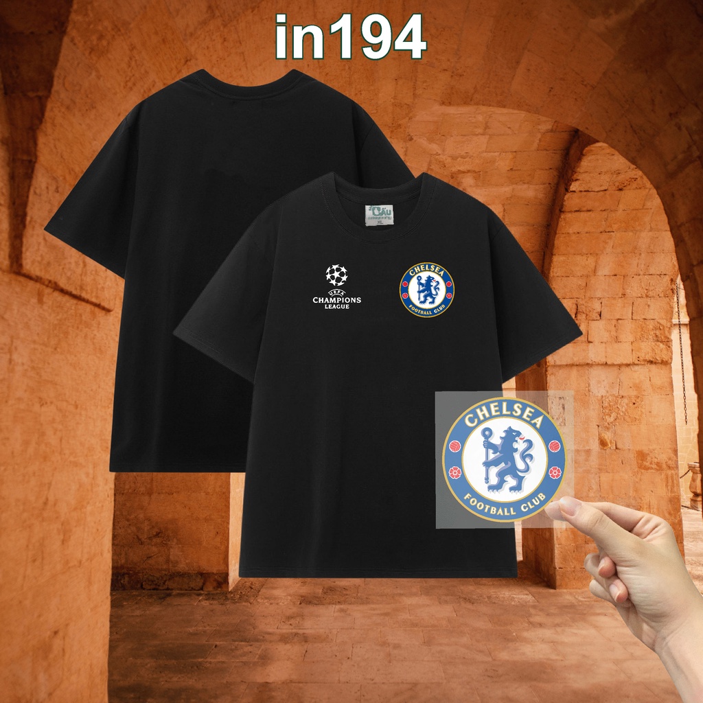 Sticker logo in194 công nghệ in pet chuyển nhiệt- ủi trực tiếp lên vải, áo - 8cm - Chelsea