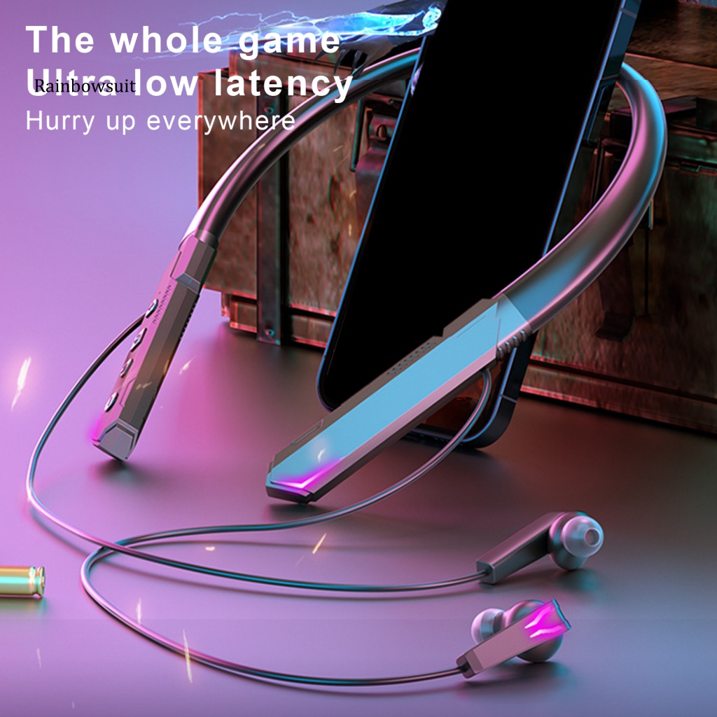 Tai Nghe Nhét Tai Không Dây Bluetooth 5.2 Có Dây Đeo Cổ Thể Thao Mega Bass