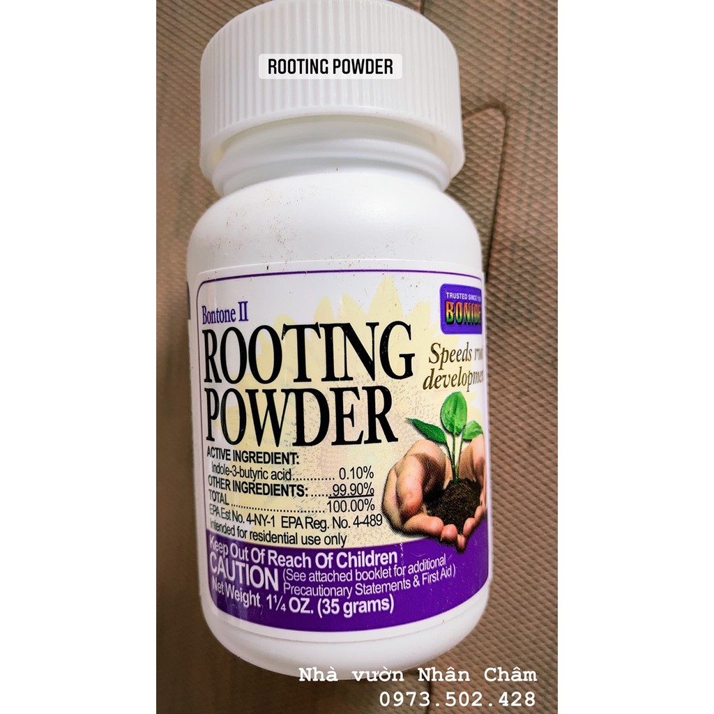Giâm cành, chiết cành, chống khuẩn - Rooting Powder dạng bột siêu kích rễ từ Mỹ