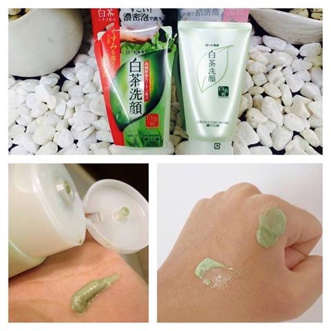 [Hỏa Tốc HN] Sữa rửa mặt trà xanh Rohto Shirochasou Green Tea Foam 120g nội địa Nhật Bản
