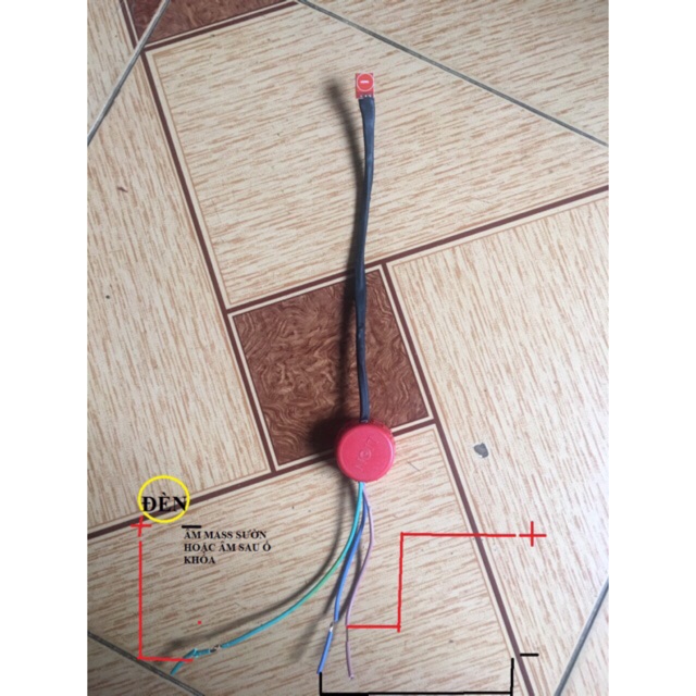 Công tắc cảm ứng xuyên nhựa " độ xe "