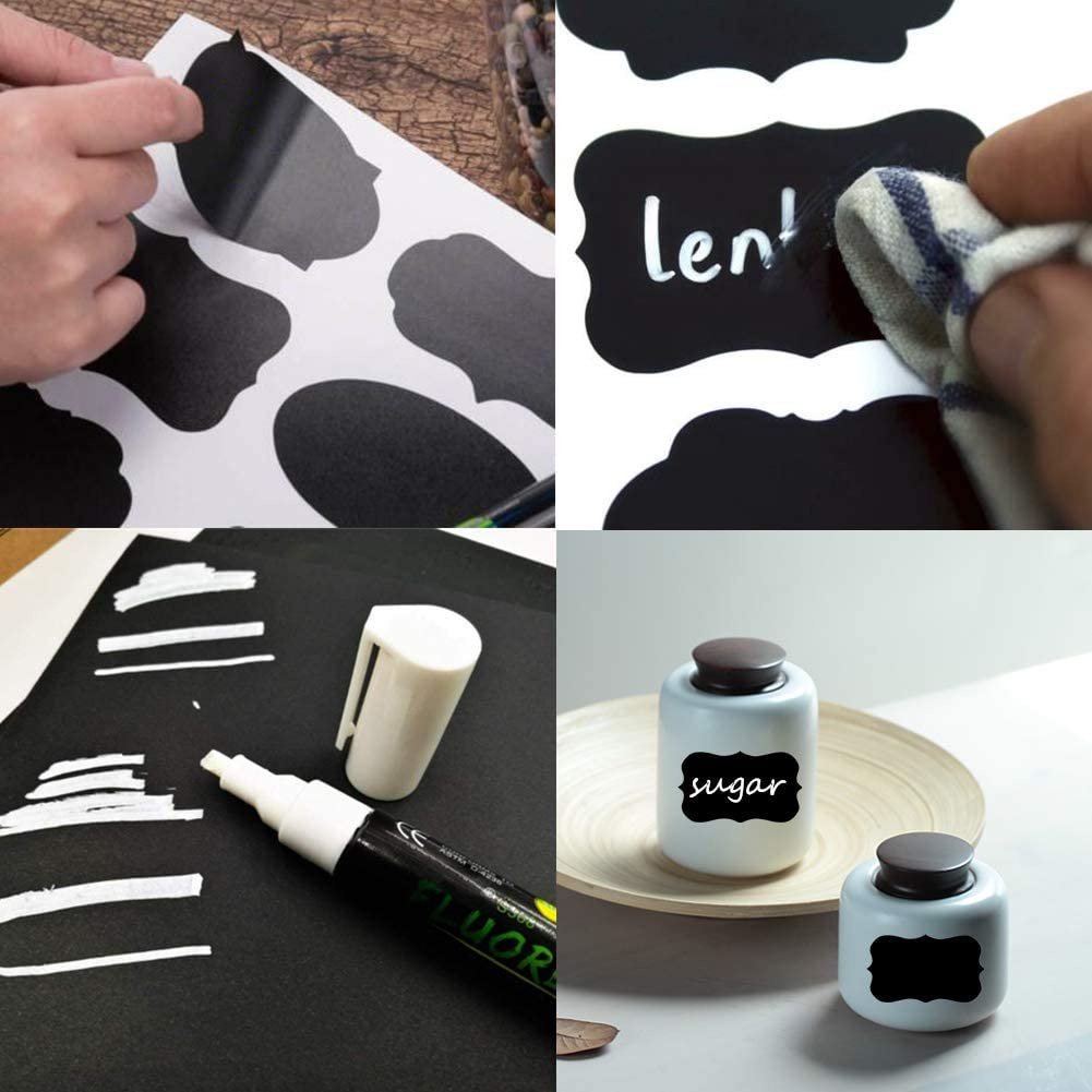 Set 8/24/72 nhãn dán màu đen ANAEAT chống thấm nước tiện dụng