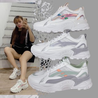 GIẦY SNEAKER TĂNG CHIỀU CAO 5cm,6cm DA TRẮNG