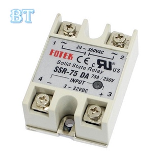 Rơ Le Trạng Thái Rắn SSR-75DA 24V-380V 75A 250V 3-32V DC Chuyên Dụng