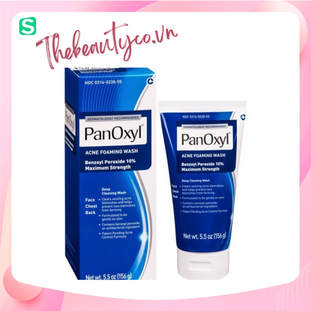 (Bill Mỹ) Sửa rửa tạo bọt PanOxyl Acne Foaming Wash 10% Benzoyl Peroxide