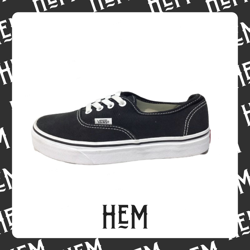 Giày Vans Authentic Đen Real 2hand Cond 8