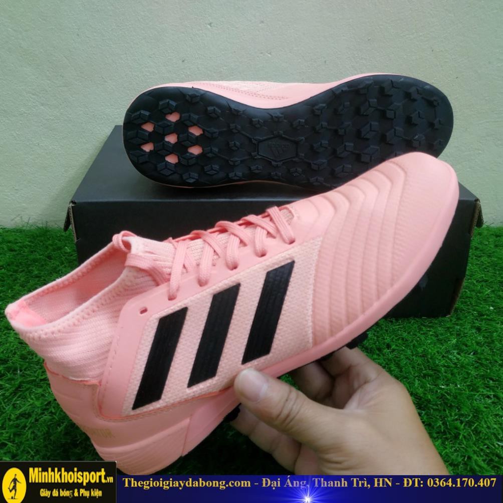 Tết ĐẠI TIỆC 12-12 [Hót] Giày Đá Bóng TQ Adidas Predator 19.3 TF Màu Hồng Cổ Cao Sút Mạnh new ☑ ! 🌺 * . * ' ' .