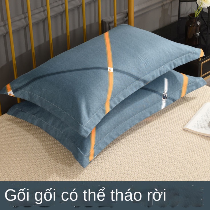 Gối Người lớn Bảo vệ Cổ Ngủ Ngủ Đơn Một Gối Sinh viên Ký túc xá Nữ Gối Gối Bộ gối Bộ đôi Nam