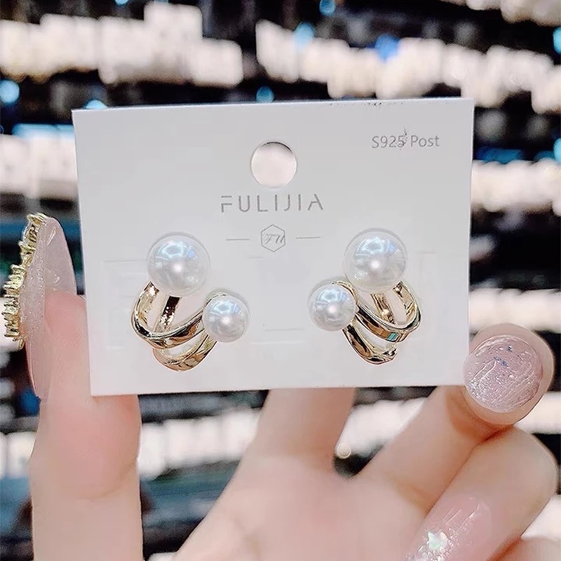 Khuyên Tai Nữ Đính Ngọc Thời Trang Hàn