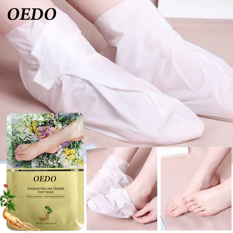 Bộ 6 mặt nạ chân OEDO chiết xuất nhân sâm tẩy tế bào chết làm trắng sáng da
