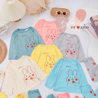 Bộ thun lạnh thỏ má hồng cho bé