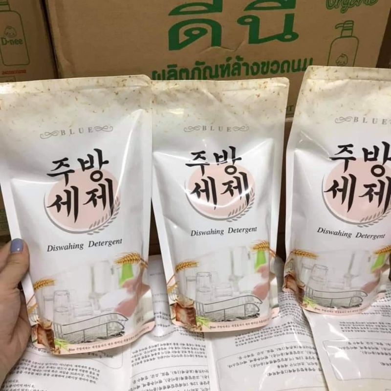 03 NƯỚC RỬA CHÉN GẠO BLUE HÀN QUỐC 800ml