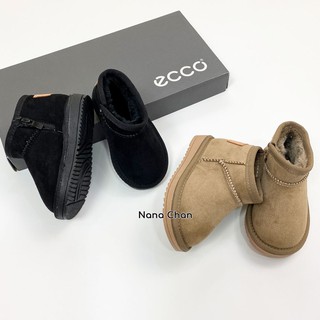 G058 - Boot đi tuyết da lộn cho bé lót lông sz 22-33, giày trẻ em siêu ấm | ẢNH THẬT