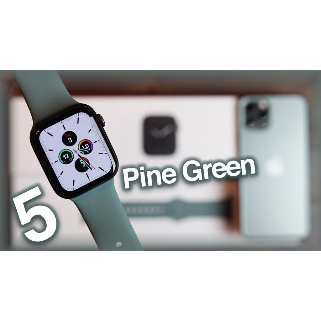 [Trả góp 0% LS] Đồng hồ thông minh Apple Watch Series 5 44mm GPS Gray Dây Green 