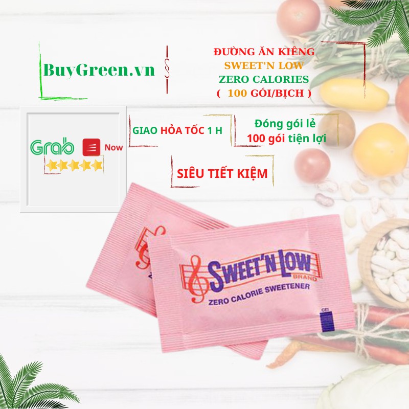 ⚜️🧧 100 gói 🧧⚜️Đường Ăn Kiêng ⚜️ Sweet’n Low – 0 calorie sweetener