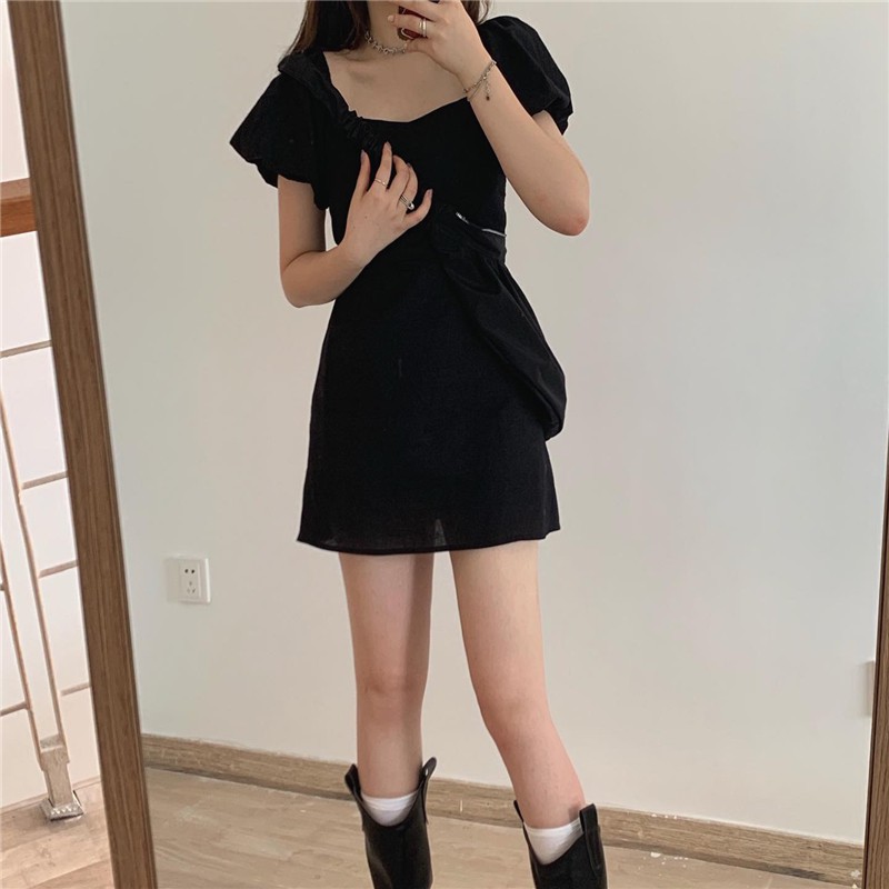 Đầm Xiaozhainv Tay Phồng Ôm Dáng Xinh Xắn Cổ Điển Kiểu Pháp Dành Cho Nữ | BigBuy360 - bigbuy360.vn