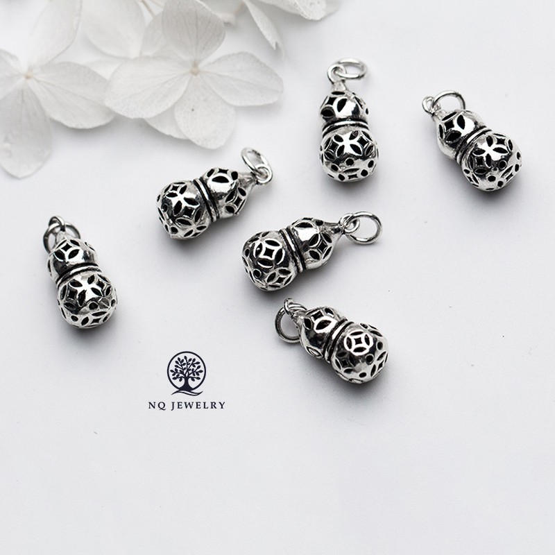 Charm bạc hình hồ lô treo - NQ Jewelry