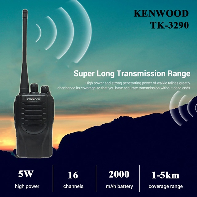 Bộ đàm Kenwood TK-3290 tần số UHF liên hệ 1-2km