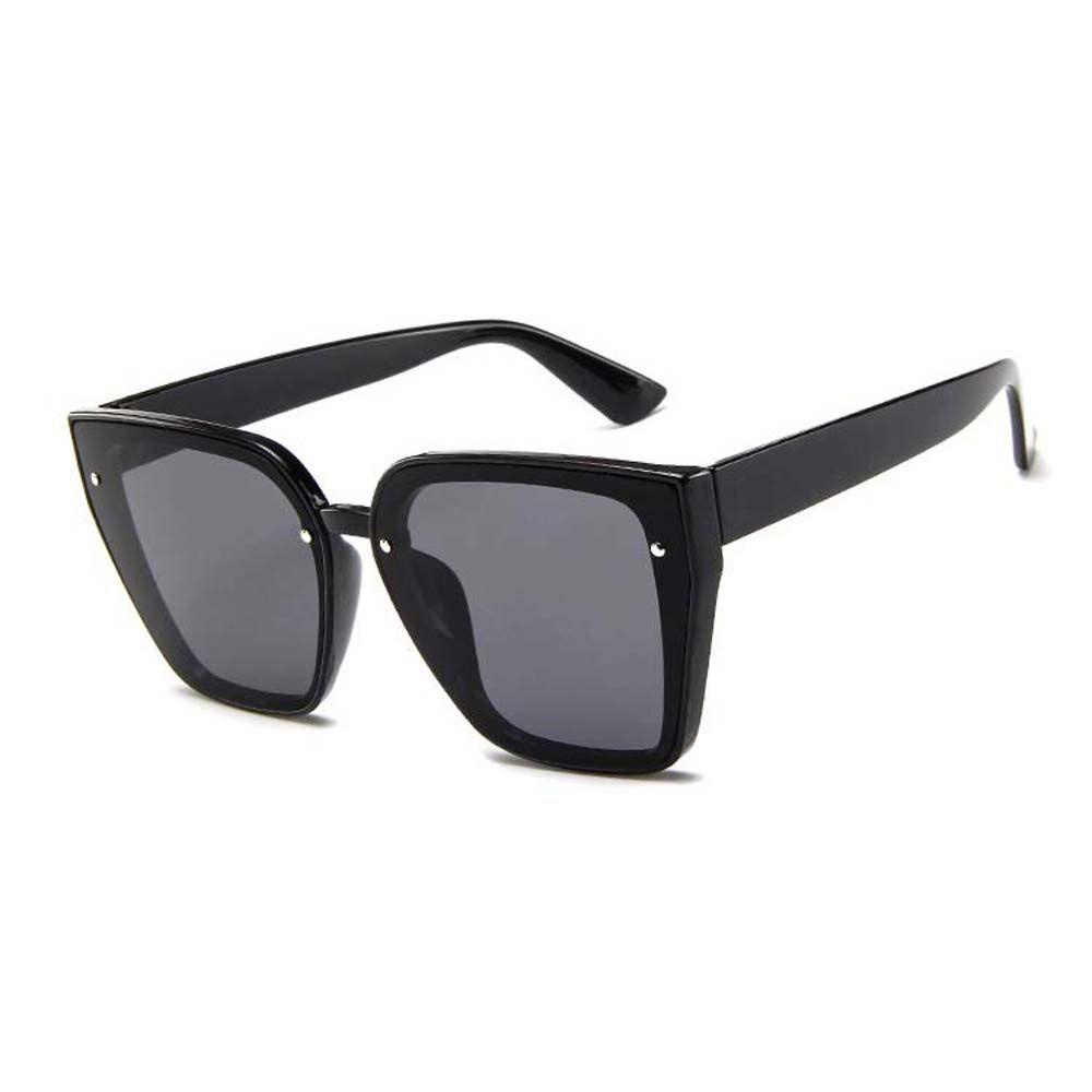 Kính Mát Màu Hồng Thanh Lịch Cho Nam Và Nữ|Kính Mát Gọng Vuông Màu Đen Phong Cách Hàn Quốc