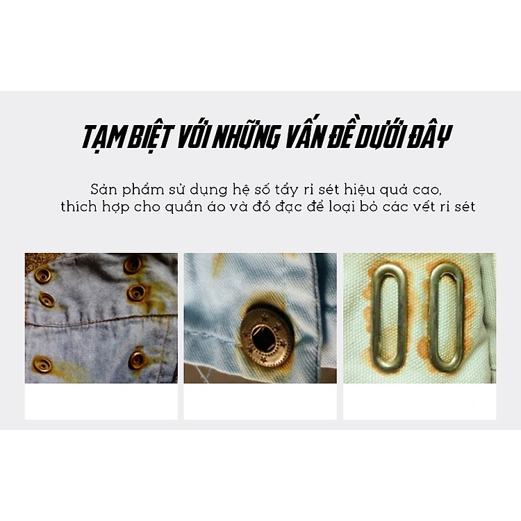 Tẩy Thâm Kim, Vết Ố, Vết Rỉ Sét Trên Vải - M79 2 Chai