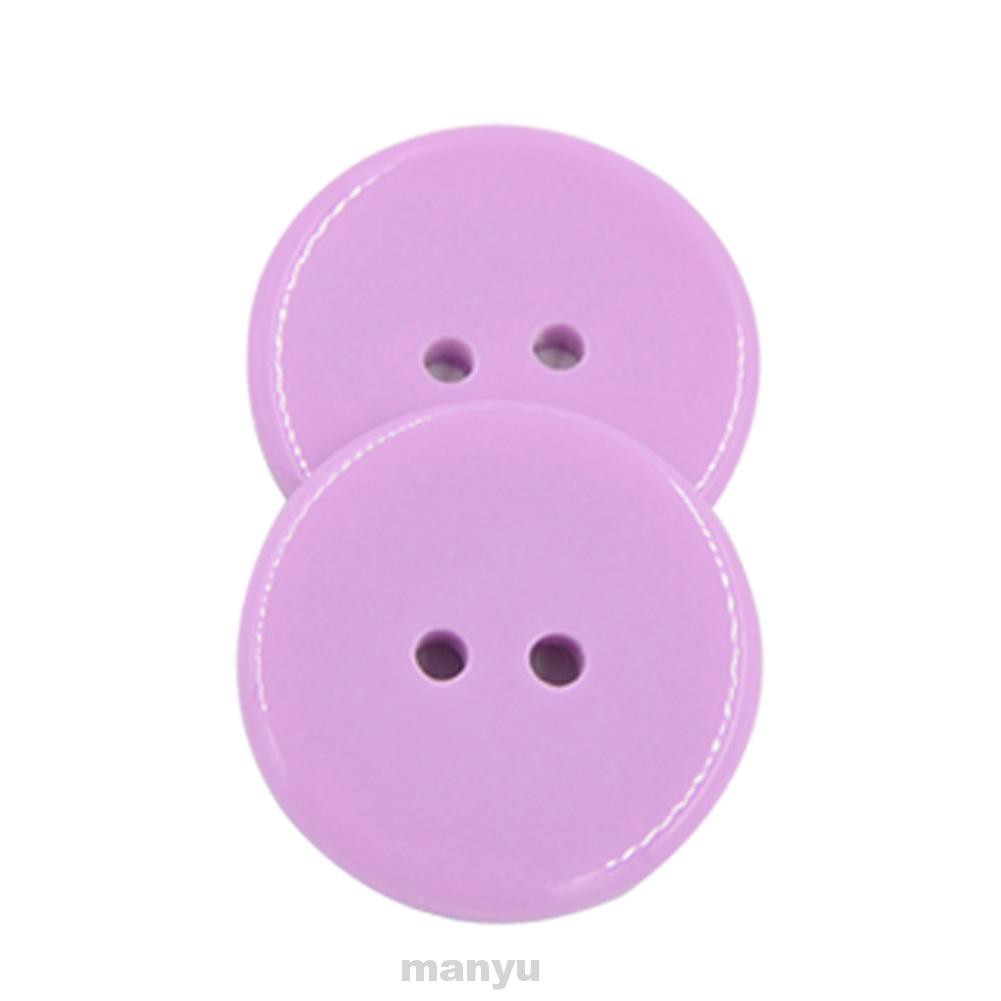 100pcs Buttons DIY Candy Color Round Resin Scrapbooking Sewing Embellishment 2 Holes