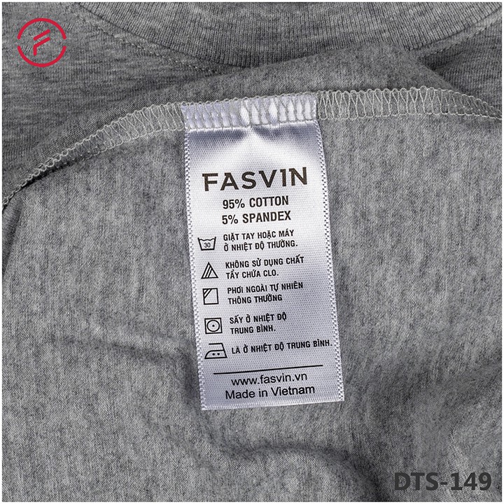 Áo phông BIGSIZE nam Fasvin TS20149.HN vải cotton chun co giãn mềm mát cỡ đại cho người từ 80-100 kg
