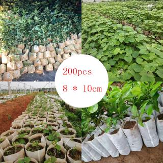Set 200 Túi Cây Giống Bằng Vải Không Dệt Tiện Dụng