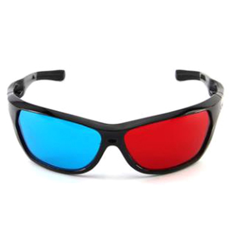 DSVN 2pcs Frame Red Blue 3D Glasses For Dimensional Anaglyph Movie Game DVD