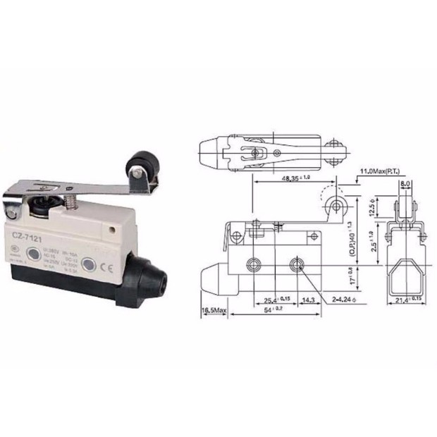 CÔNG TẮC HÀNH TRÌNH CẦN NGẮN CẦN DÀI CÓ BÁNH XE CZ-7120 CZ-7121 CZ-7140 CZ-7141 đảm bảo chất lượng