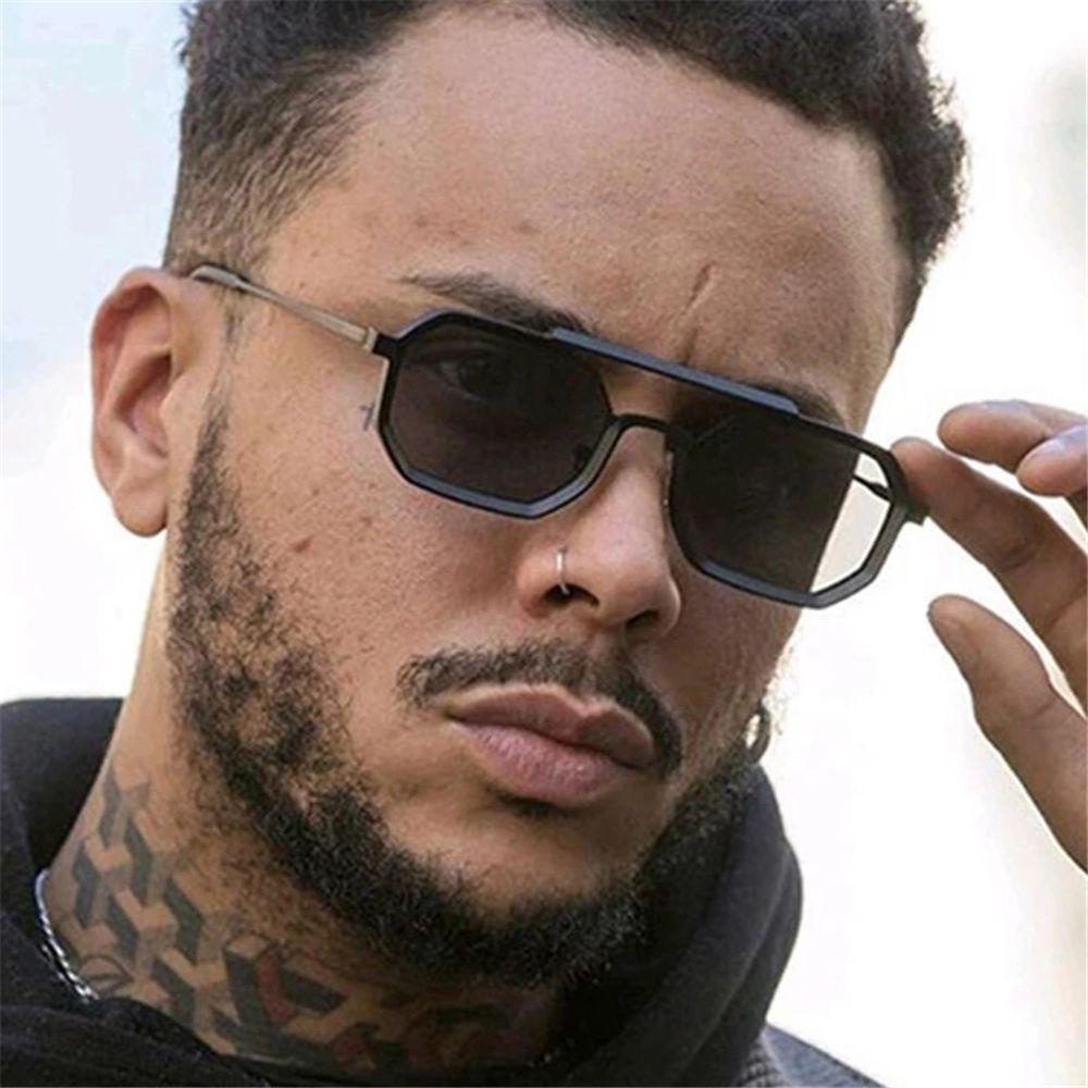 ESPO Kính Mát Tròng Đa Giác Gọng Kim Loại Cho Cả Nam Và Nữ