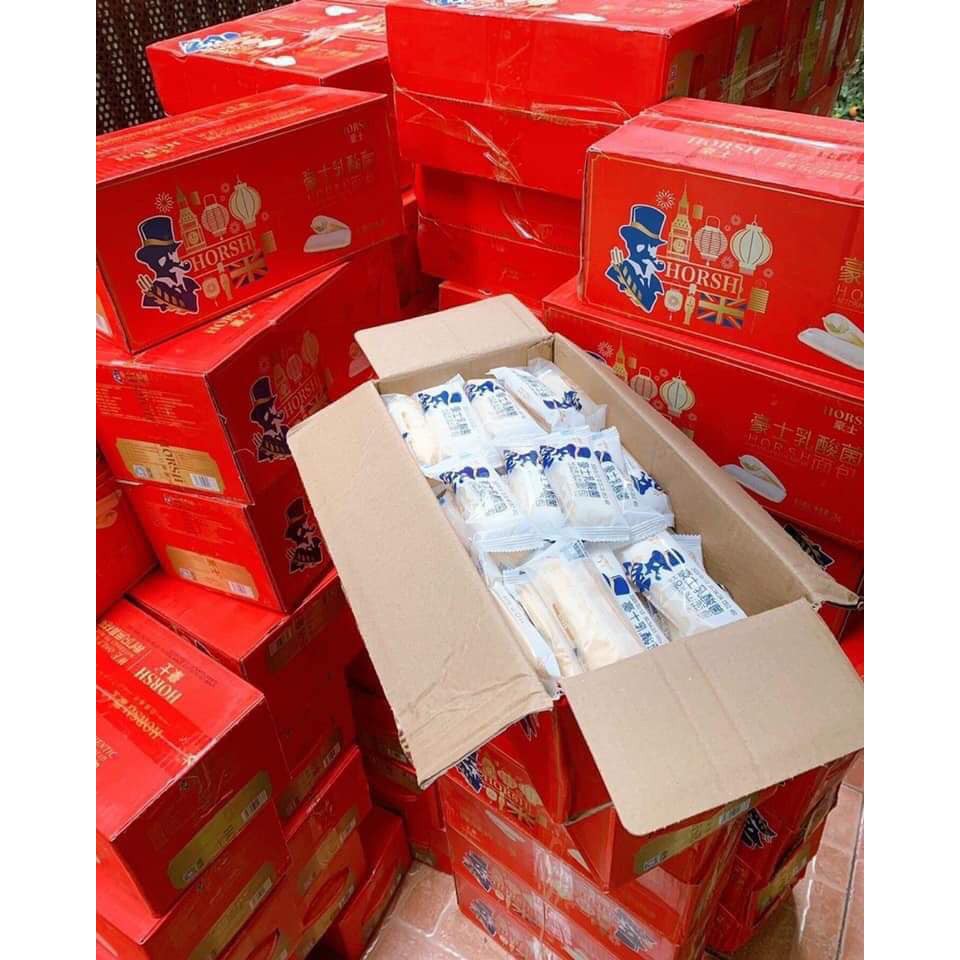 Thùng Đỏ 2Kg Bánh Sữa Chua Horsh Ăn Tết Date Mới nhất . Giá Tùy Lô