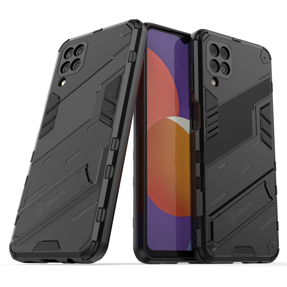 Ốp điện thoại cứng có giá đỡ chống sốc thời trang cho Samsung Galaxy A12 M52 A52 A52s M12 M22 M32 M 22 4G 5G