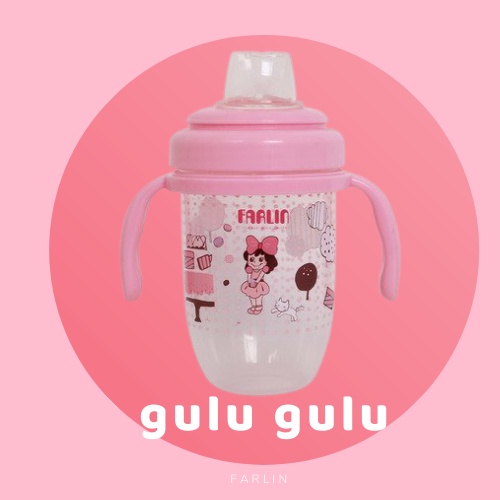 Bình uống nước silicon Farlin 240ml