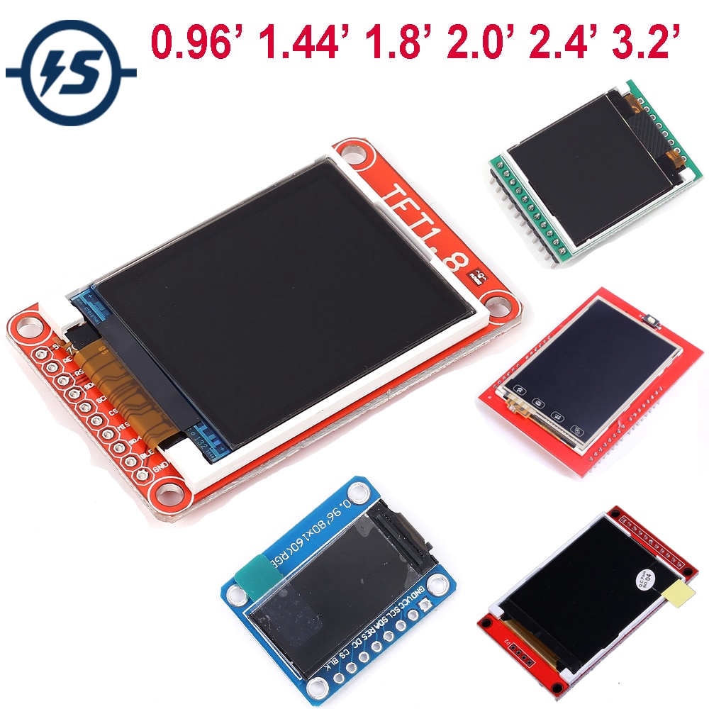 TFT LCD Display Touch Screen Shield Module For Arduino LCD Module Display Board 0.96 1.44 1.8 2.0 2.4 3.2 inch