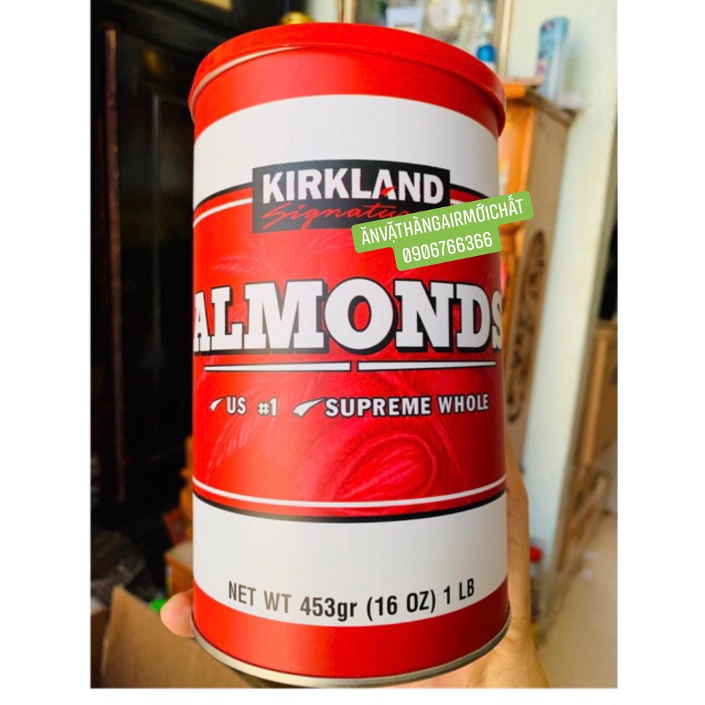 HẠNH NHÂN MỸ ALMOND KIRKLAND 453g