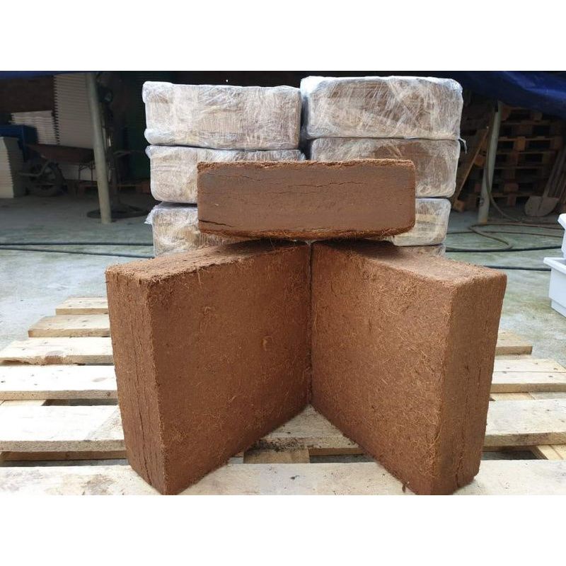 viên lớn 5kg xơ Dừa đất hữu cơ nở đc 50kg đất.