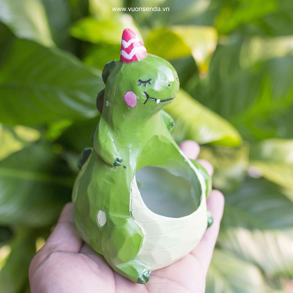 Chậu khủng long (nhựa cứng) - Vườn sen đá